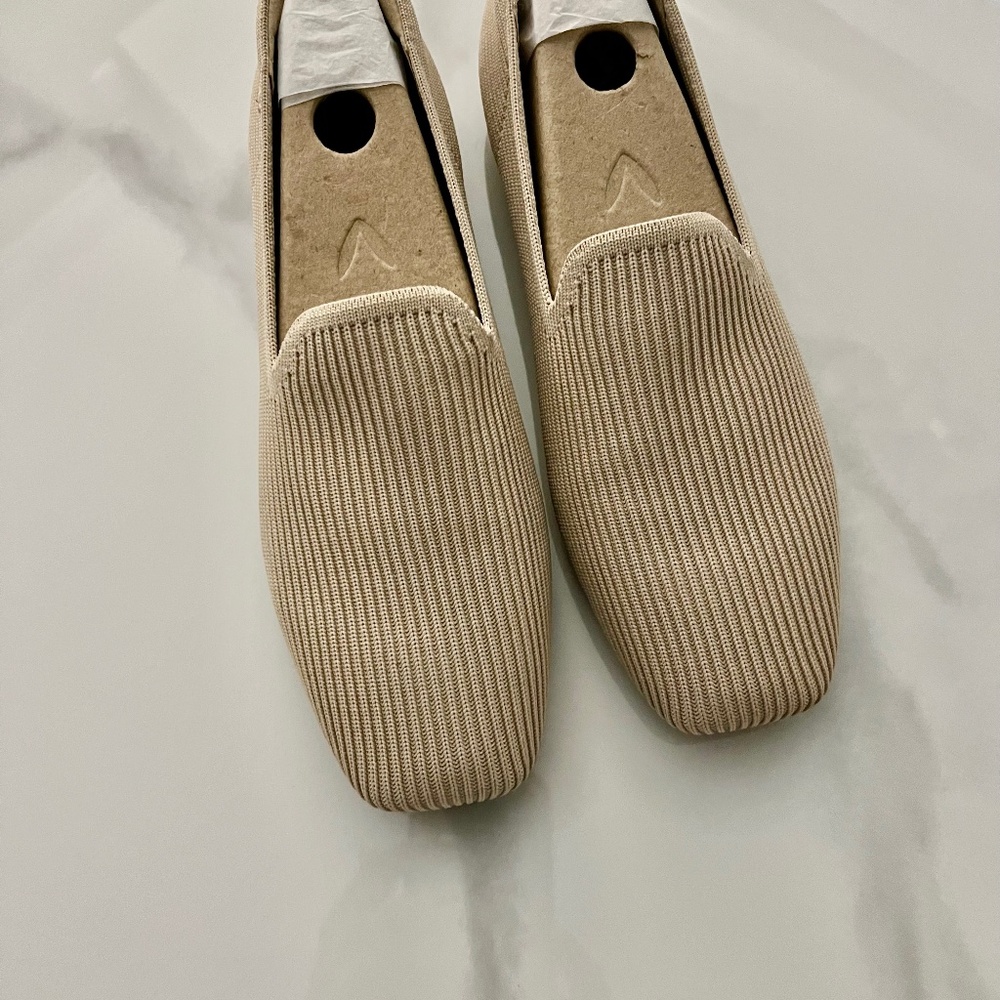 VivaIa Loafers, Tan Fabric, New Size 7.5